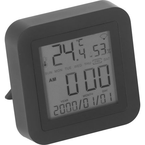 Intelligentes WLAN-Hygrometer-Thermometer mit Infrarot-Fernbedienung und Display zur Messung von Temperatur und Luftfeuchtigkeit (5 V DC) (1/5)