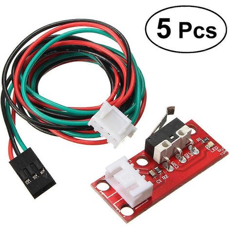 Lot de 5 interrupteurs de fin de course mécaniques avec câbles pour imprimante 3D (1/3)