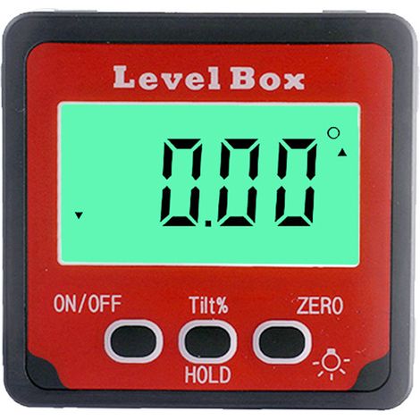 Rapporteur numérique, inclinomètre numérique IP54, inclinomètre avec écran LCD, équerre, niveau (1/5)