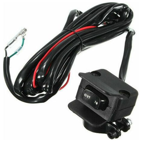 Soporte de montaje con interruptor basculante - 12V - Kit de línea de control para cabrestante eléctrico de ATV/UTV