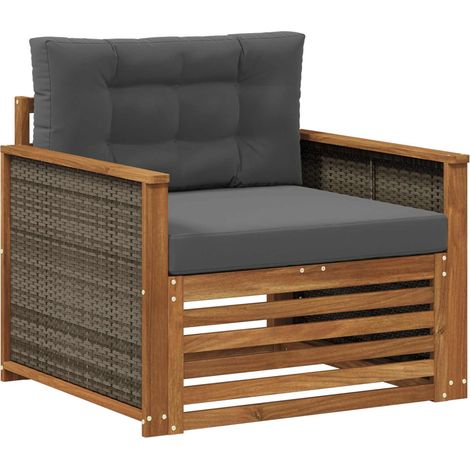 Maison Exclusive - Outdoor Mittelsofa Natur