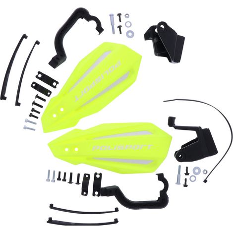 Protectores de mano Bullit, juego universal Polisport 22 28 08, amarillo