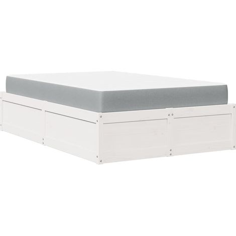 Maison Exclusive - Giroletto Bianco 140x190 cm in Legno Massello di Pino (1/5)