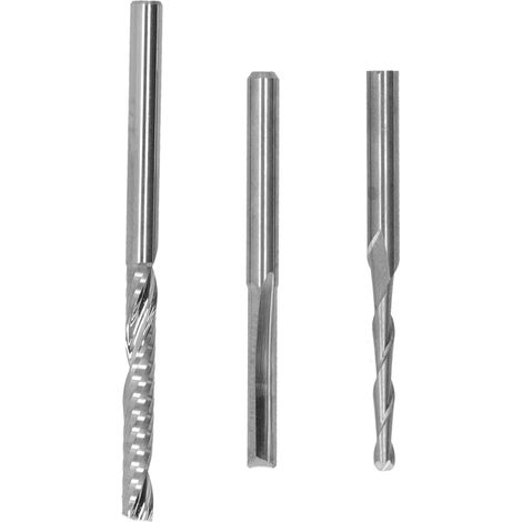 15Pcs Mill Engraving Bits Set Tungsten Steel 1/8in Shaft Milling Cutter for Lathes