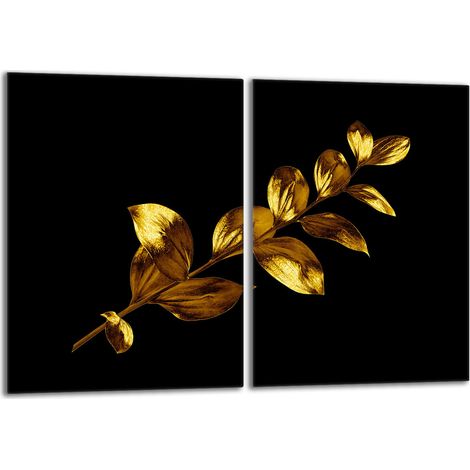 Piastra protettiva in vetro per stufa 2x40x52 Oro (1/5)