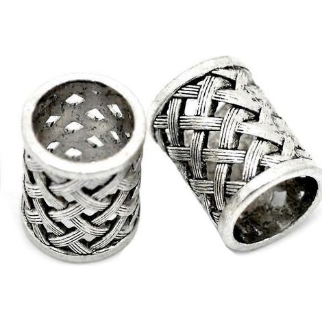 Vintage-Antikbronze-Haar-Bart-Dreadlock-Perlen für DIY-Schmuck (1/5)