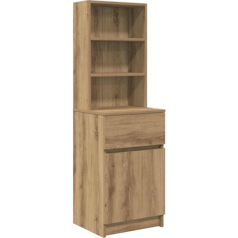 Maison Exclusive - Comodino Rovere Artigianale 39x35x125 cm in Legno Multistrato (1/5)