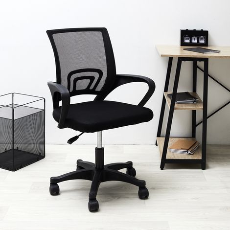 Fauteuil de Bureau - HOME DECO FACTORY - Noir - Design - Confort (1/5)