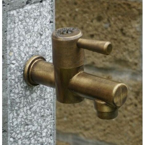 RUBINETTO 1/2" M OTTONE CON ATTACCO PORTAGOMMA