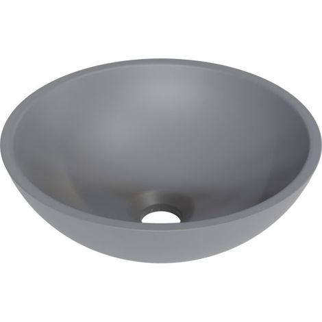 Vasque ronde à poser TREND - Gris mat (1/5)
