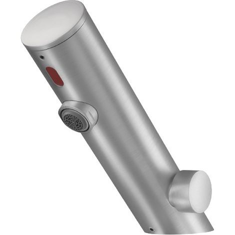 Waschtischmischer mit elektronischer Steuerung und Batteriebetrieb, Farbe gebürsteter Stahl MCM 702701  edelstahl gebürstet
