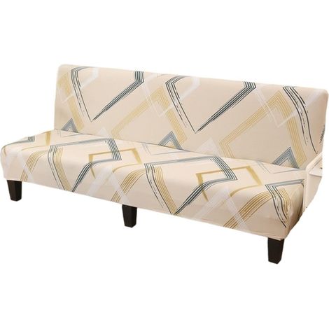 Funda estampada para futón, funda elástica para sofá cama con borde elástico para muebles de sala de estar y dormitorio.