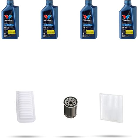 Kit tagliando 3 FILTRI e 4L OLIO compatibile con Toyota Echo 1.3 64kw dal 2003 (1/5)
