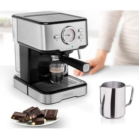 Siebträger- & Kapselmaschine mit Milchschäumer & Milchkännchen (1/5)