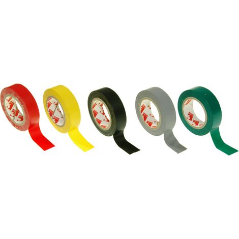 NASTRO PVC ISOLANTE SCAPA - VERDE MM 15 ML 10 - 20 pezzi (1/2)