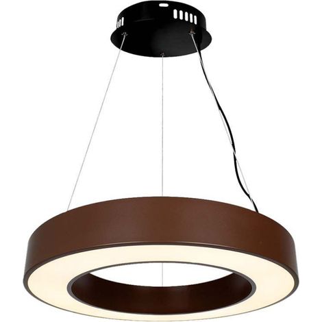 V-TAC VT-7760-C runder LED-Hängeleuchter, 50 W, Corten-Metallring, 4000 K, dimmbar, Triac – SKU 6959 (1/5)