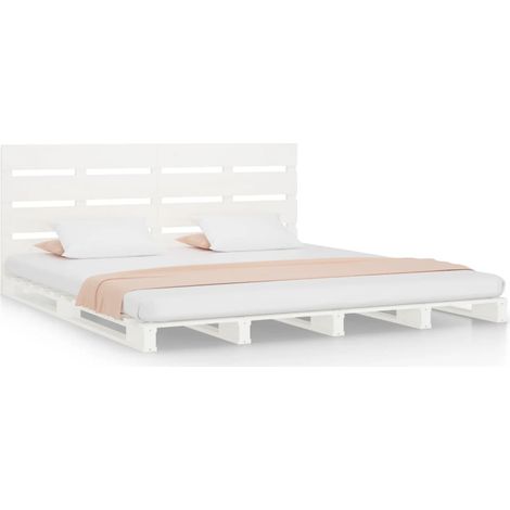 Maison Exclusive - Giroletto senza Materasso Bianco 160x200 cm Legno Massello Pino