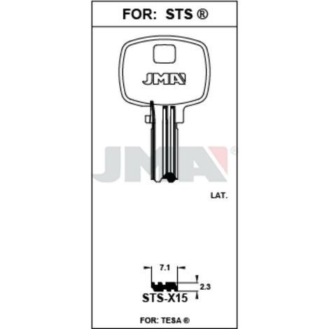 JMA llave punto jma sts-x15 (caja 10) , DETALLES
Referencia                STS-X15
Para:                       STS ®
Catálogo                  2024SUPPLEMENT
Clase