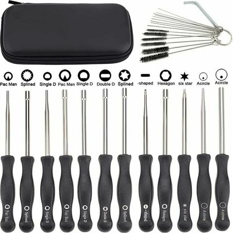 Lot de 12 outils de réglage de carburateur avec scredrivers acircle pour petit moteur 2 temps pour Husqvarna pour STHIL pour tronçonneuse ECHO (1/4)