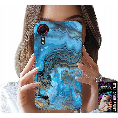 Schutzhülle für Samsung Galaxy Xcover 7 – Marmormuster-Gehäuse + Folie (1/5)