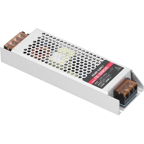Transformateur LED 24V 200W AC 190-240V Alimentation à découpage pour bande lumineuse, composant industriel (1/5)