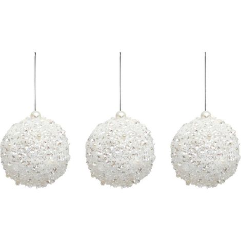 BDN PLF X3 LENTEJUELAS PERL BL 80MM - Feeric lights & christmas