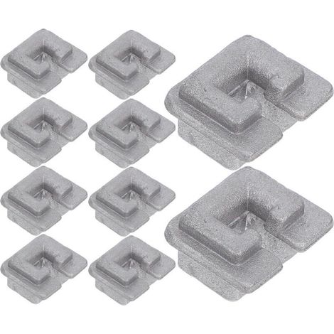 Lot de 10 Œillets de Tête de Coupe en Alliage d'Aluminium Remplacement Solide pour Débroussailleuse Accessoires Compatibles pour Tondeuse à Gazon Fixation Stable et Usage