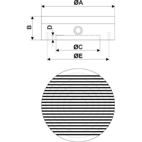 Mandrin magnétique rond permanent RM 40 FLAIG (1/3)