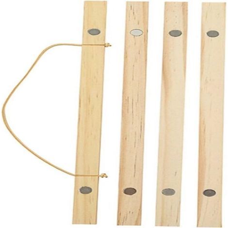Magnetic Poster Frame, Pine Wood Hanging Bar, Roller Display Stand, Wall Mount for Photos, Prints, and Artwork, Decoration for Living Room, Bedroom, or Office (1/5)