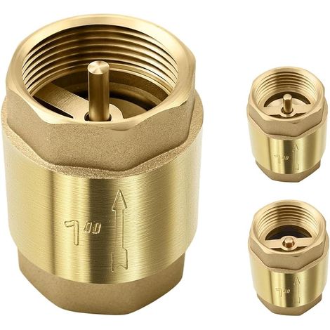 Clapet Anti-retour Vertical En Laiton De 1 Pouce Pour Conduite D'eau Extérieur,IG X IG Inline Valve Anti-retour DN25, Machines À Laver, Pompes De Jardin,1 Pièce,Inoxydable,Étanche