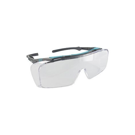 Brillenschutzbrille (45 m/s) für Brillenträger mit Korrektionsgläsern. Monoblock-Polycarbonat-Okular