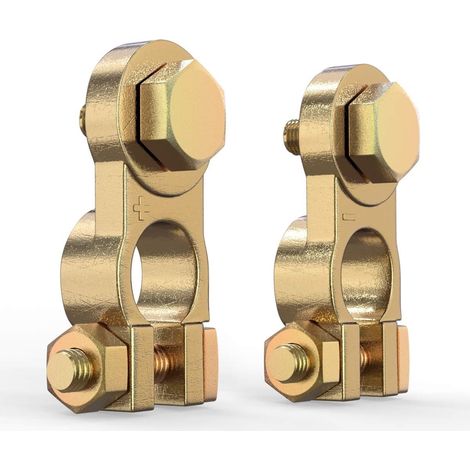 S-giant Battery Terminal Battery Pole Terminals Set Battery Terminals Connector Car Battery Clamps 12 V/24 V Car Ship Van Battery (T011)(3) (1/4)