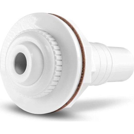 Buse d'entrée blanche, buse d'entrée pour piscines à parois en acier, buse de retour à tête pivotante, accessoires de piscine, Ø 58 mm, quantité : 1 pièce (1/5)