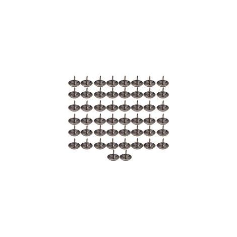 50 clous de tapissier épais, punaises, clous à tête ronde, pièces de quincaillerie décoratives (19 x 20 mm) (1/5)