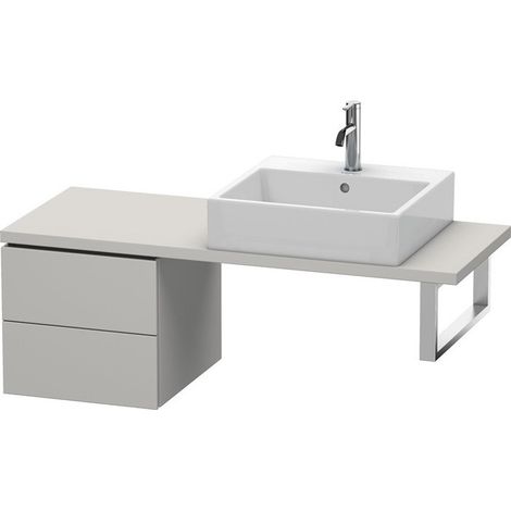 Consolle bassa L-CUBE 400x420x477mm cemento