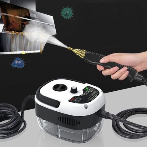 Dampfreiniger – 2500 W, tragbar, handgeführt, Hochdruckreinigungsgerät mit Bürstenaufsätzen, für Küchenmöbel, Böden, Badezimmer, Autos, Glas und Teppiche (1/5)