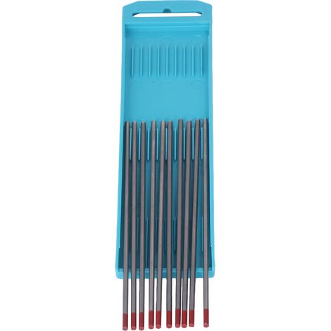 Kit d'accessoires de soudage à l'arc sous argon comprenant 10 électrodes en tungstène de 3,0 mm de diamètre et 150 mm de longueur. (1/5)