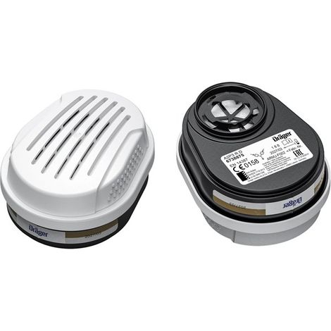 Dräger X-plore filtres A2 P3 14 filtres à baïonnette Compatible avec Les Masques Dräger X-plore 3300/3500/5500 Recharge pour Masque de Protection