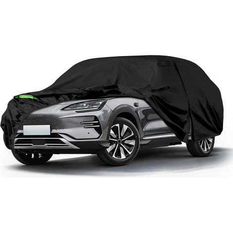 Bache Voiture Exterieur imperméable pour 2023-2026 Seal U 5-Door SUV, Voiture Housse de Protection, Auto Couverture pour Hiver Été, Tout Temps Housse Extérieur, Noir (1/5)