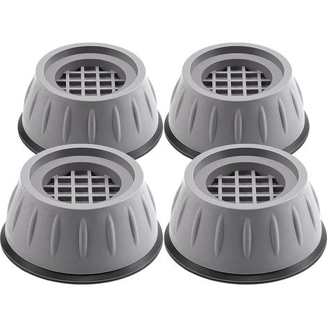 Coussinets anti-vibrations pour machine à laver 4 pièces anti-chocs et anti-bruit Support pour lave-linge séchant Coussinets anti-marche Anti-dérapant Réfrigérateur Lit Tapis de nivellement Isolation (1/5)