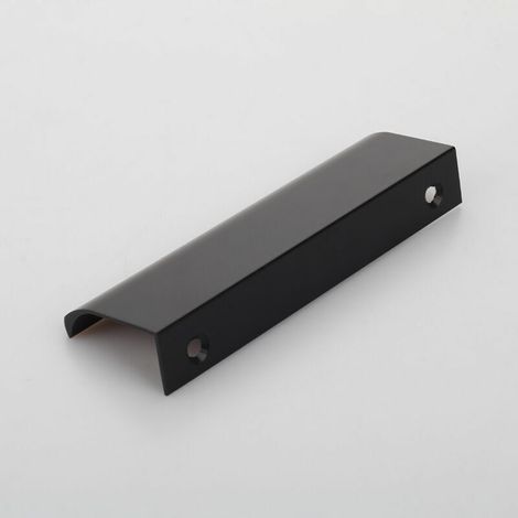 royaluxe - Lot de 6 poignées de tiroir dissimulées en argent avec vis en alliage d'aluminium pour armoire, placard, chambre, cuisine, salon (1/3)