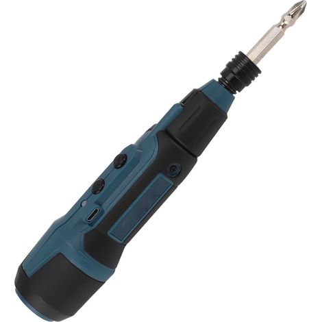 Tournevis électrique 3,6 V avec lampe torche, alimenté par batterie au lithium, tournevis rotatif portable et jeu d'embouts (1/5)