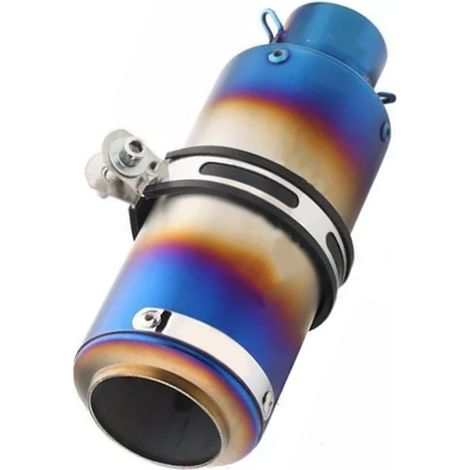 Tuyau d'échappement de 51 mm, couleur dégradée, en alliage de titane et acier inoxydable, construction robuste (1/5)