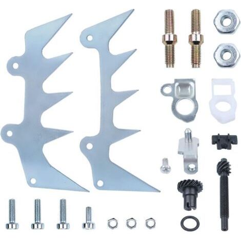 Griffes de Chain Kits pour Stihl MS660 MS460 MS440 066 046 044, Butée à Griffes + Vis Assorties + Tendeur de Chaîne + Boulon et Écrou Pièces Tronçonneuse Accessoire (avec Kit Tendeur) (1/4)