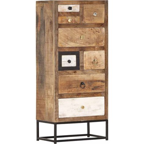 Armoire à tiroirs-Meuble de rangement 45 x 30 x 105 cm Bois de récupération massif 207256 (1/5)