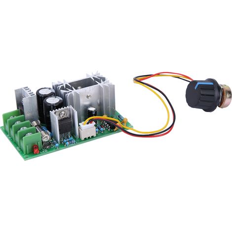 Carte de contrôle de vitesse pour moteur électrique CC 9-60 V 20 A, régulateur de vitesse PWM (1/5)