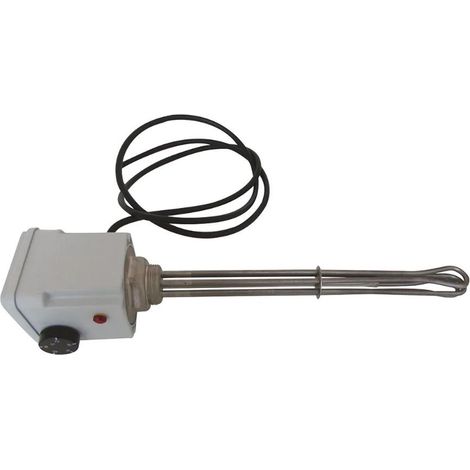 Thermoplongeur 9 kW triphasé 400V 1"1/2 mâle double thermostat pour chauffage et ECS prévoir discontacteur - THERMADOR RES9000TT