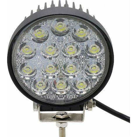Faro da lavoro 14 LED Epistar a largo raggio freddo 42W IP67 (1/3)