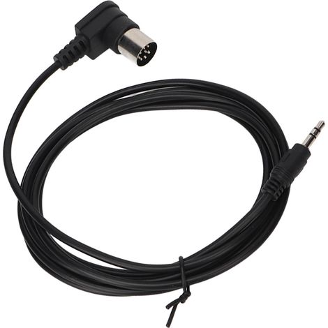 Câble audio 3.5mm mâle vers DIN 8 broches droit 90°, 1.8 mètres pour équipement musical (1/5)