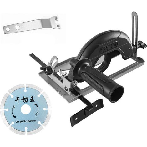 Support de positionnement réglable en angle de 0 à 45° et en profondeur de coupe de 0 à 40 mm pour meuleuse d'angle de 100 à 125 mm Base de rainurage pour meuleuse d'angle de 100 à 125 mm (1/5)